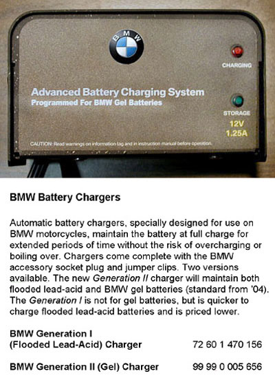 Bmw Motorcycle Battery Charger Manual